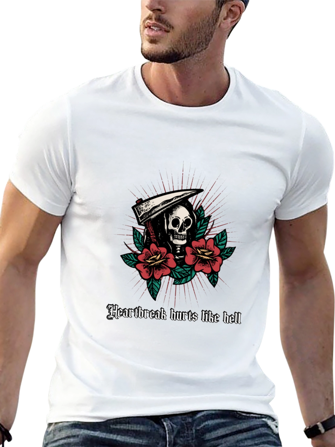 Heartbreak Hurts Like Hell Graphic T-Shirt