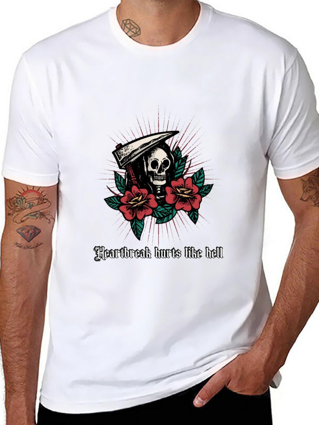 Heartbreak Hurts Like Hell Graphic T-Shirt