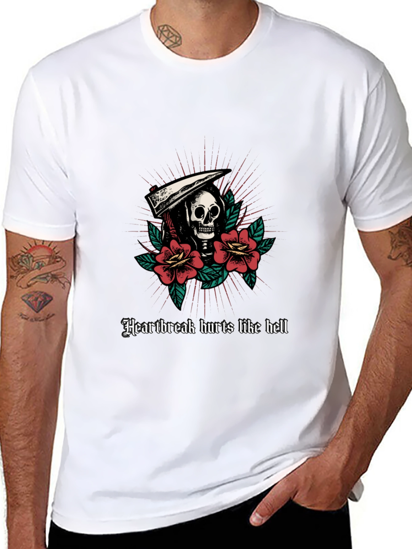 Heartbreak Hurts Like Hell Graphic T-Shirt