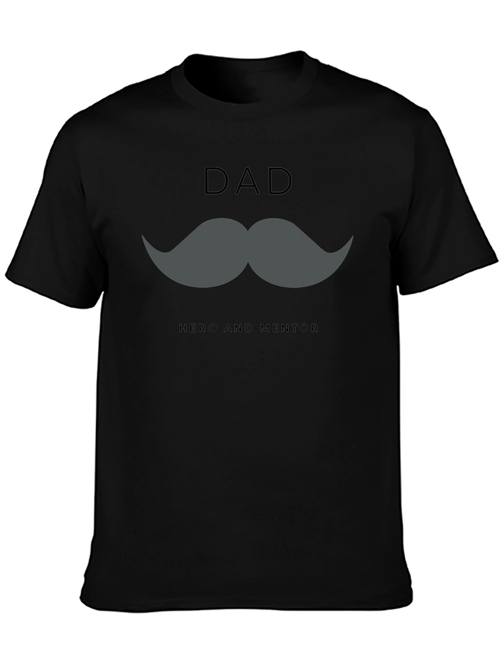 Dad Hero & Mentor Graphic T-Shirt - Black