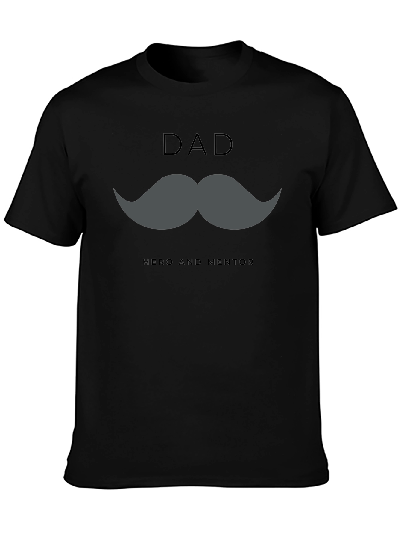 Dad Hero & Mentor Graphic T-Shirt - Black