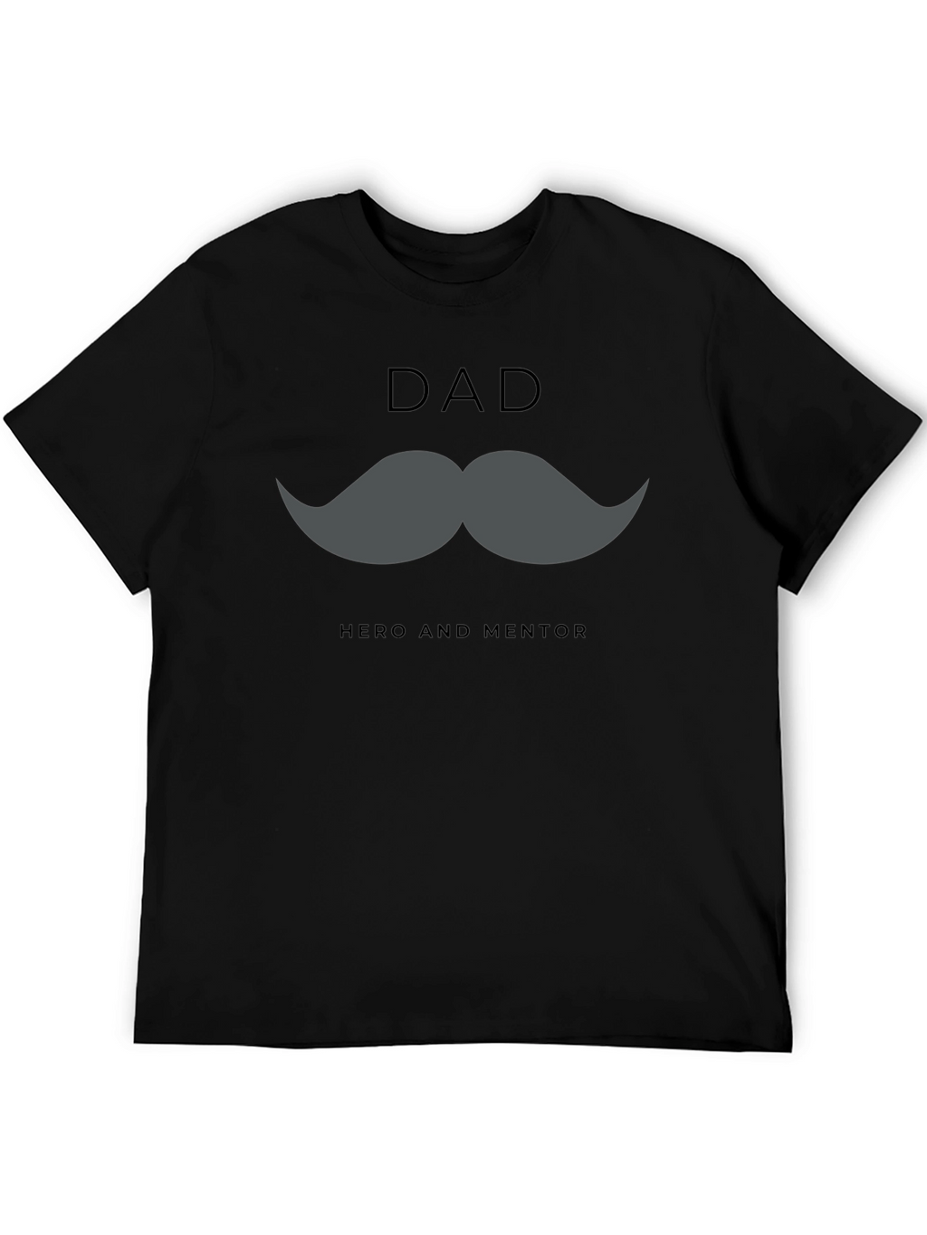 Dad Hero & Mentor Graphic T-Shirt - Black