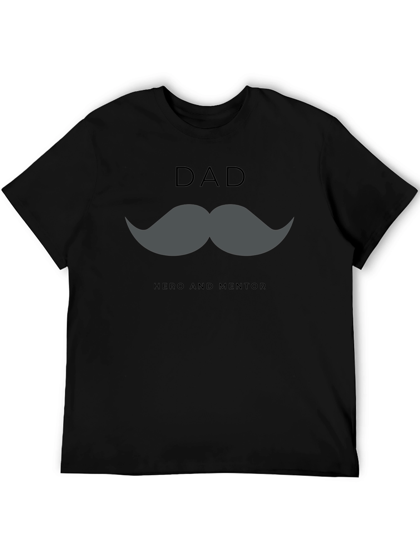 Dad Hero & Mentor Graphic T-Shirt - Black