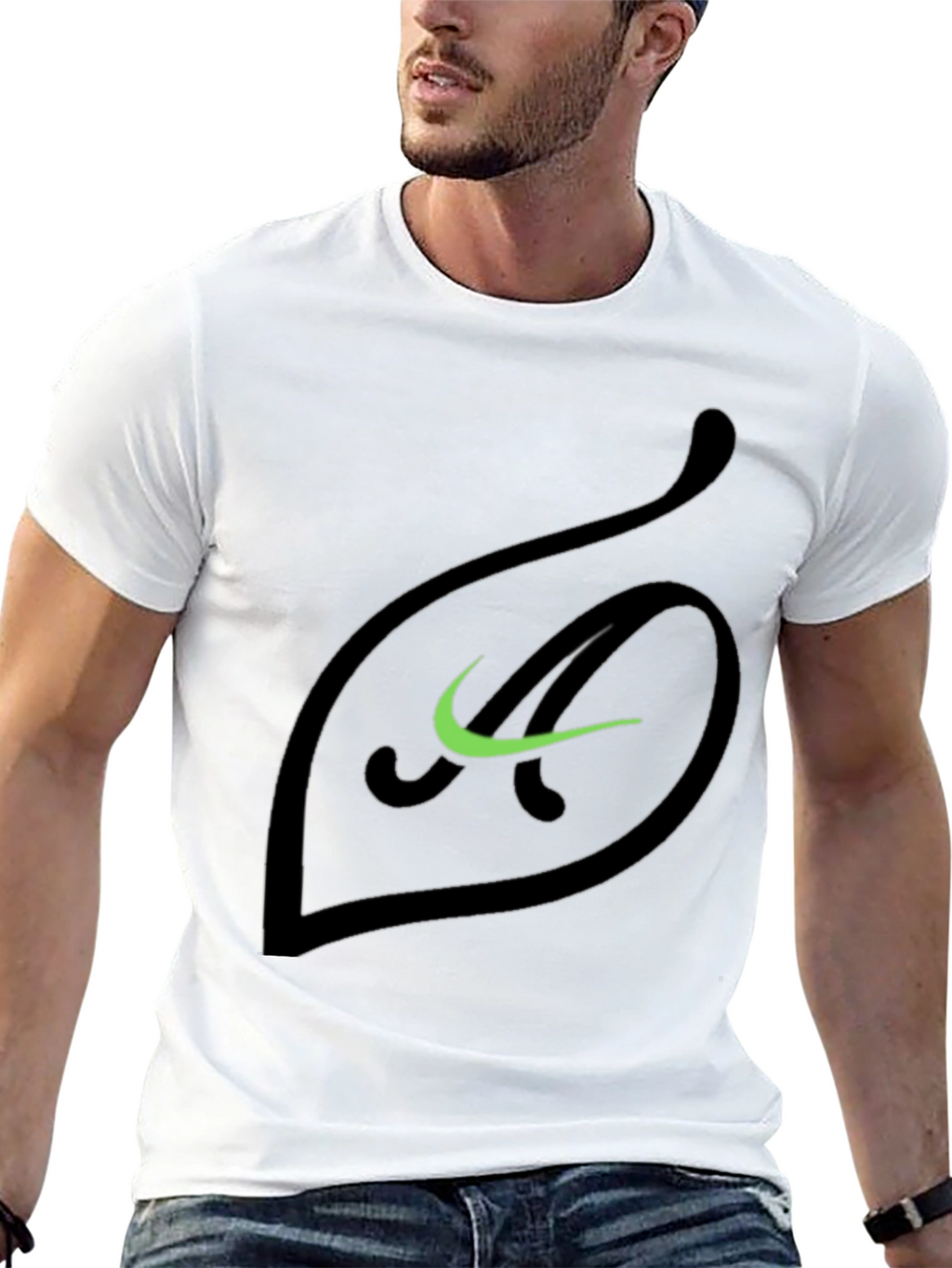 Leaf Logo Graphic Tee - Stylish Casual Wear