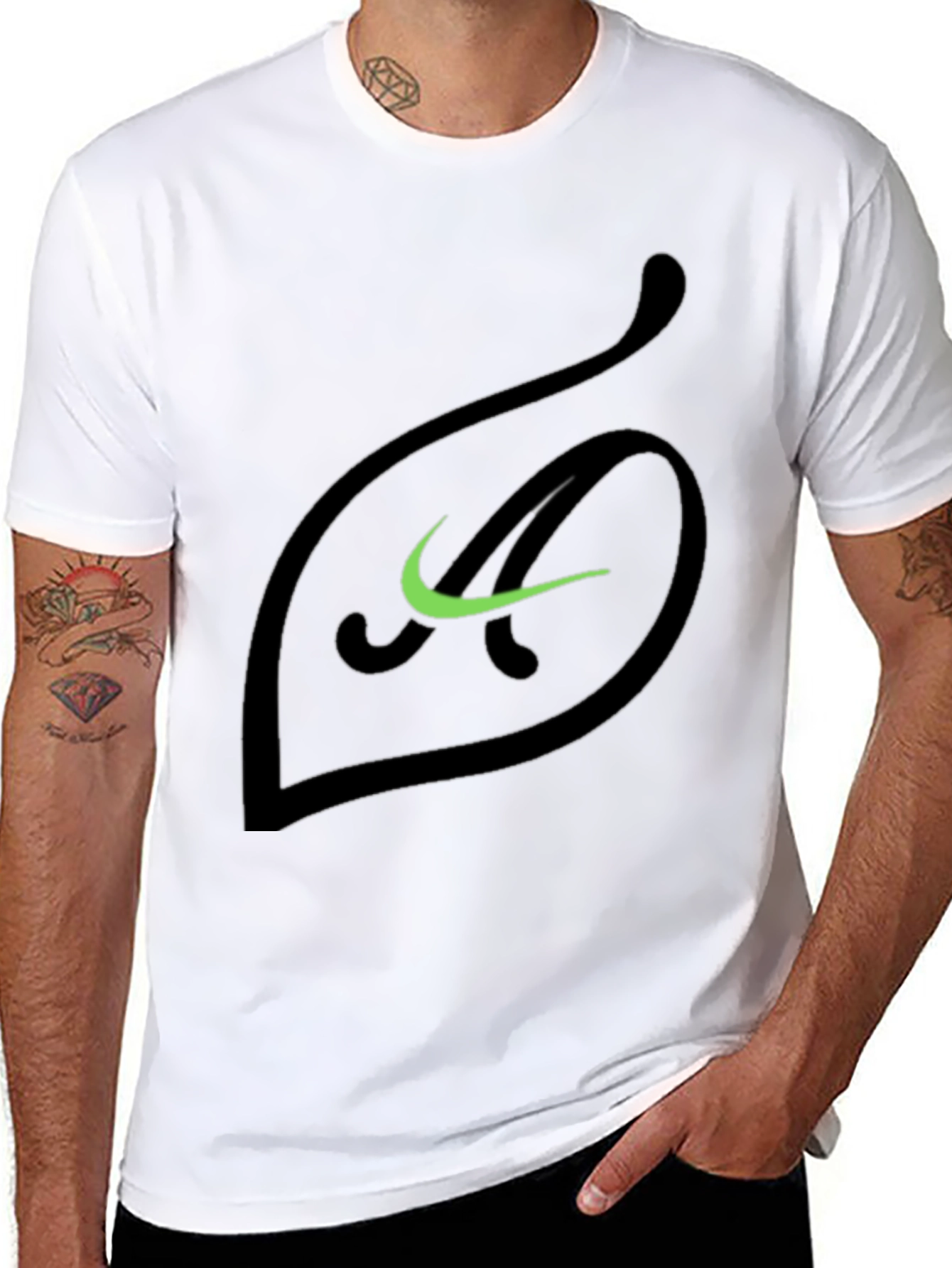 Leaf Logo Graphic Tee - Stylish Casual Wear