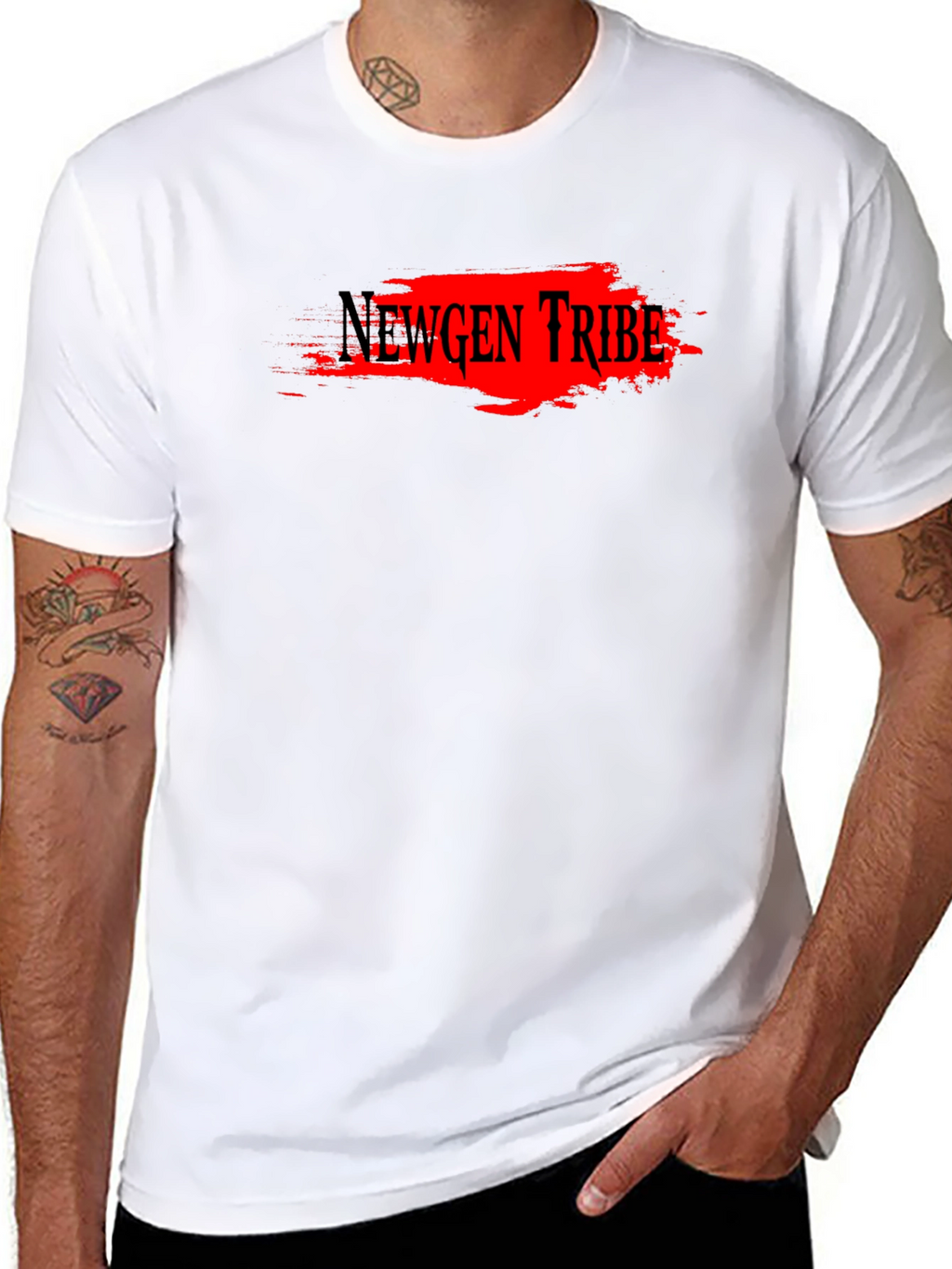 Newgen Tribe Black Graphic Tee