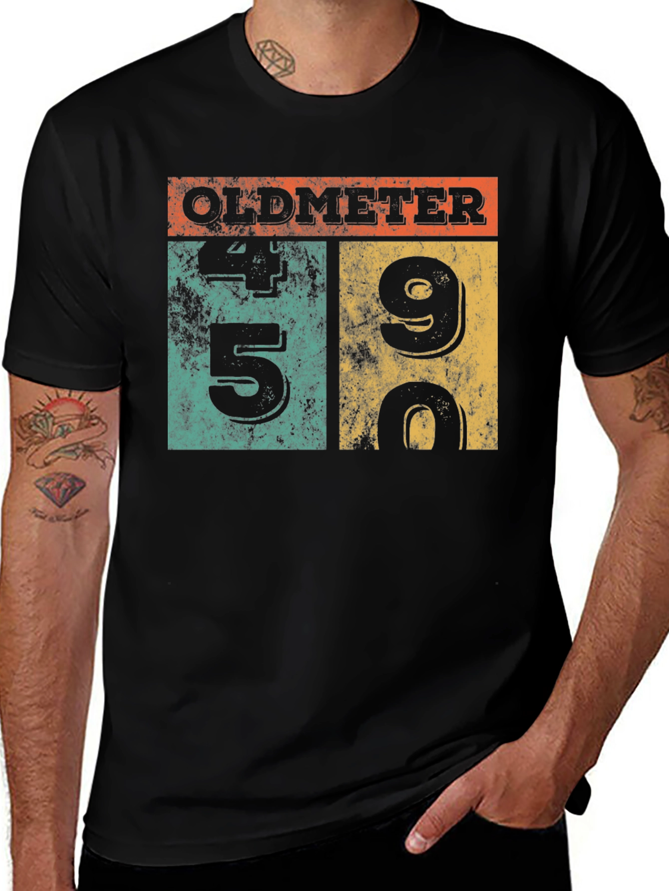 Oldmeter 45 90 Graphic Tee - Black Unisex Shirt