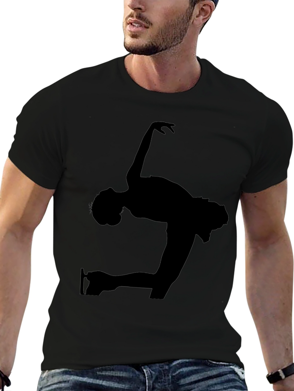 Ballerina Silhouette Graphic Tee - Classic Black
