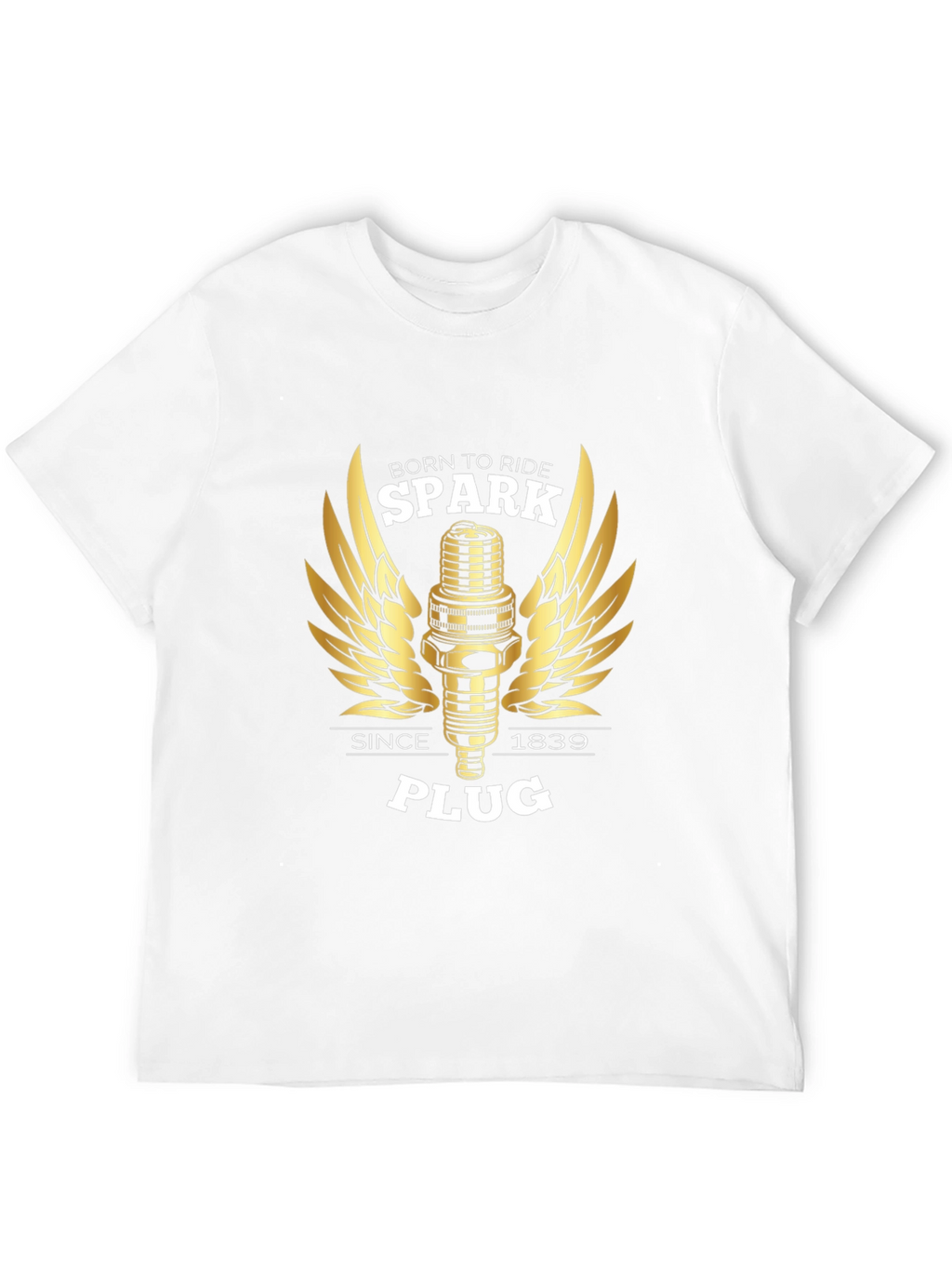 Born to Ride Spark Plug Graphic Tee