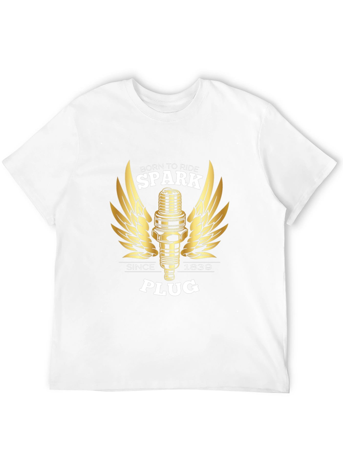 Born to Ride Spark Plug Graphic Tee