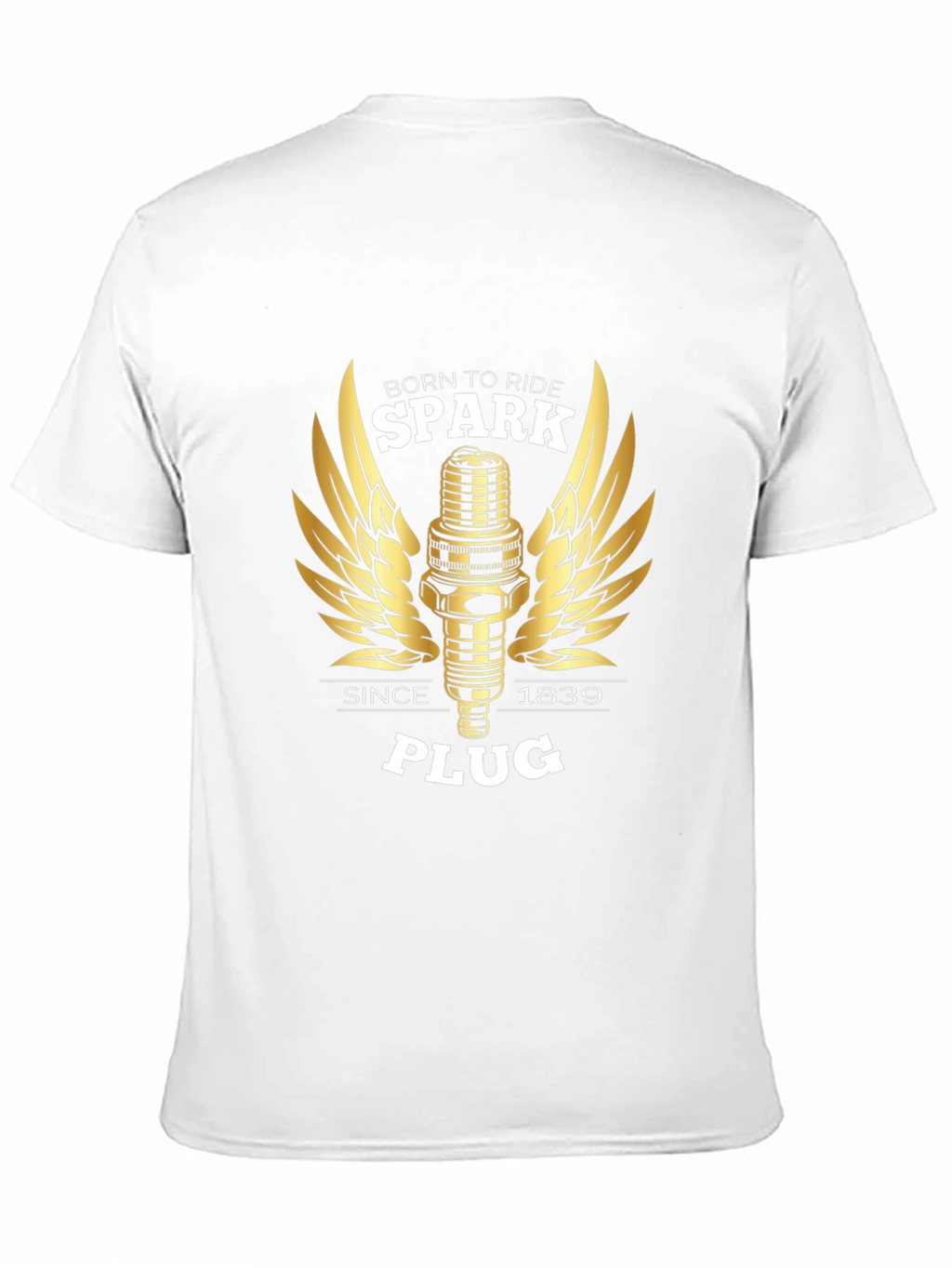 Born to Ride Spark Plug Graphic Tee