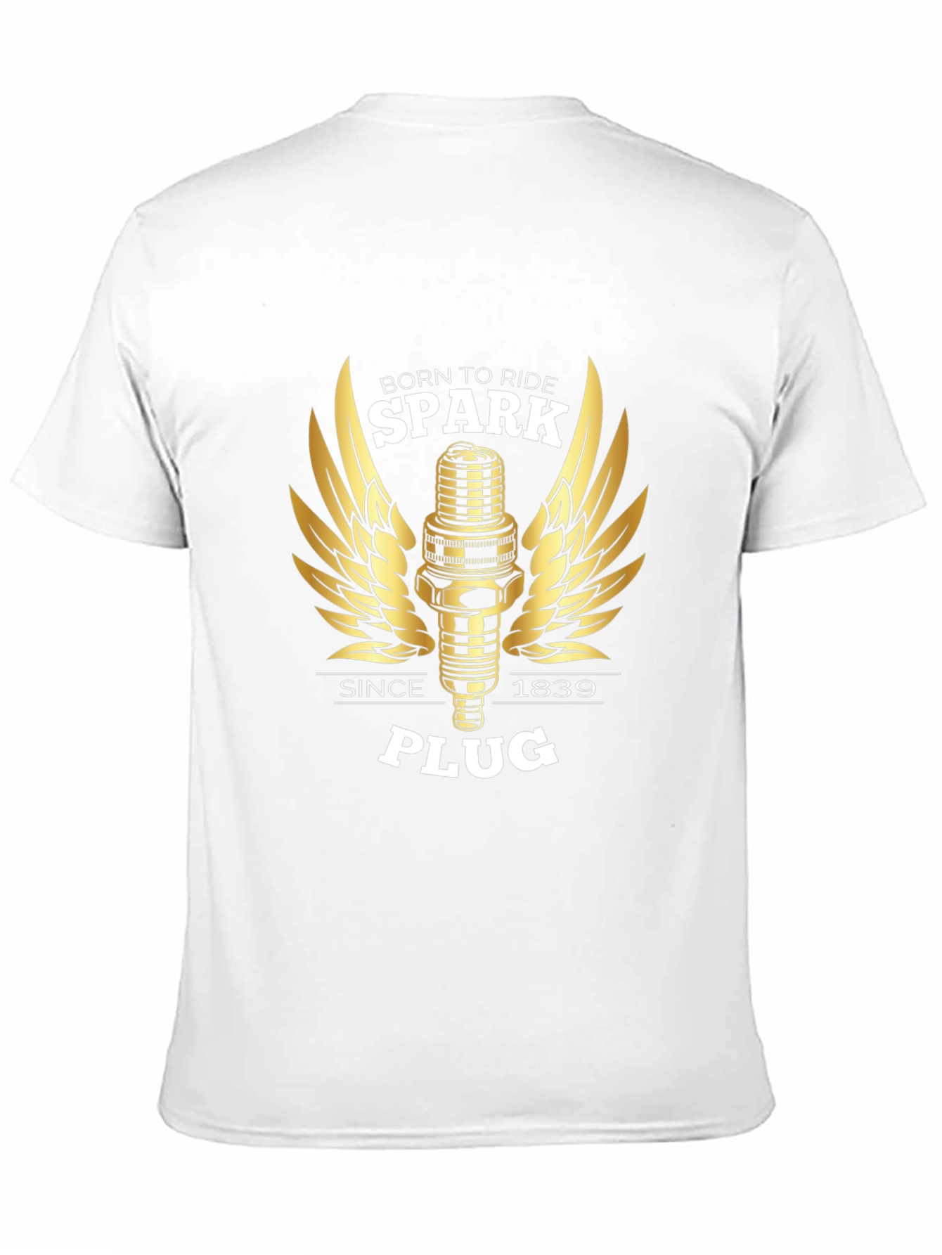 Born to Ride Spark Plug Graphic Tee