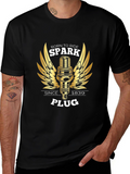 Born to Ride Spark Plug Graphic Tee