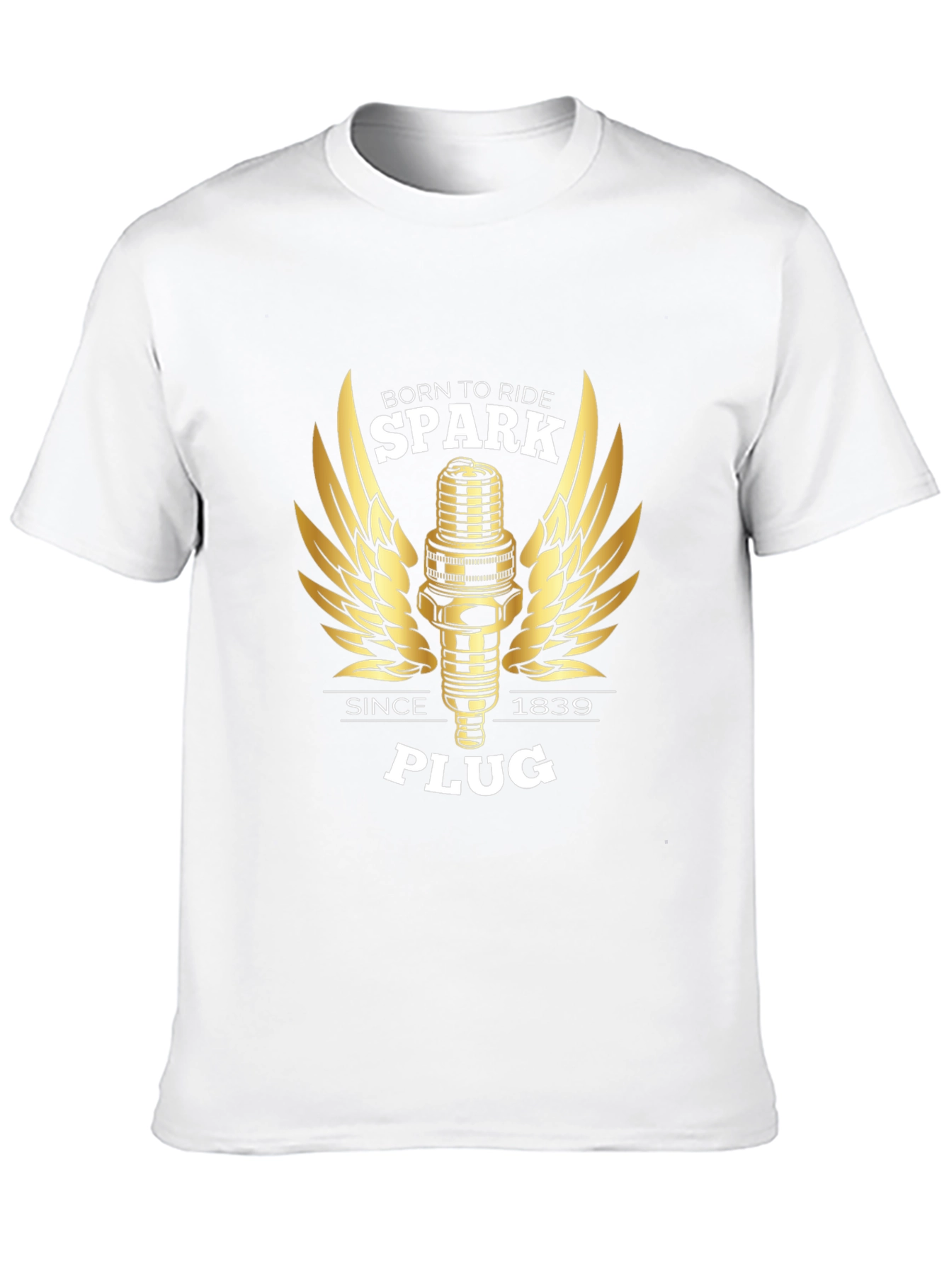Born to Ride Spark Plug Graphic Tee