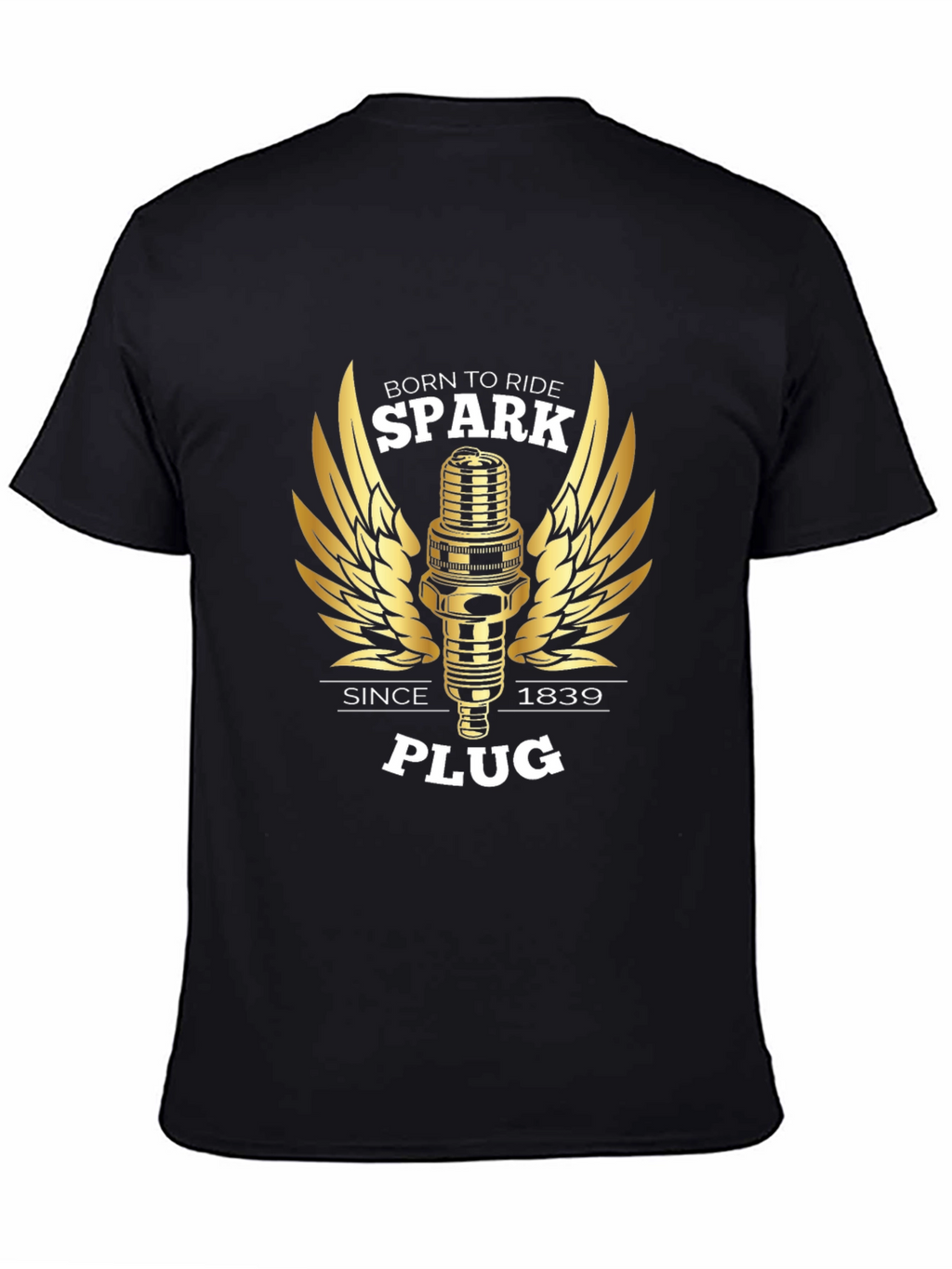 Born to Ride Spark Plug Graphic Tee