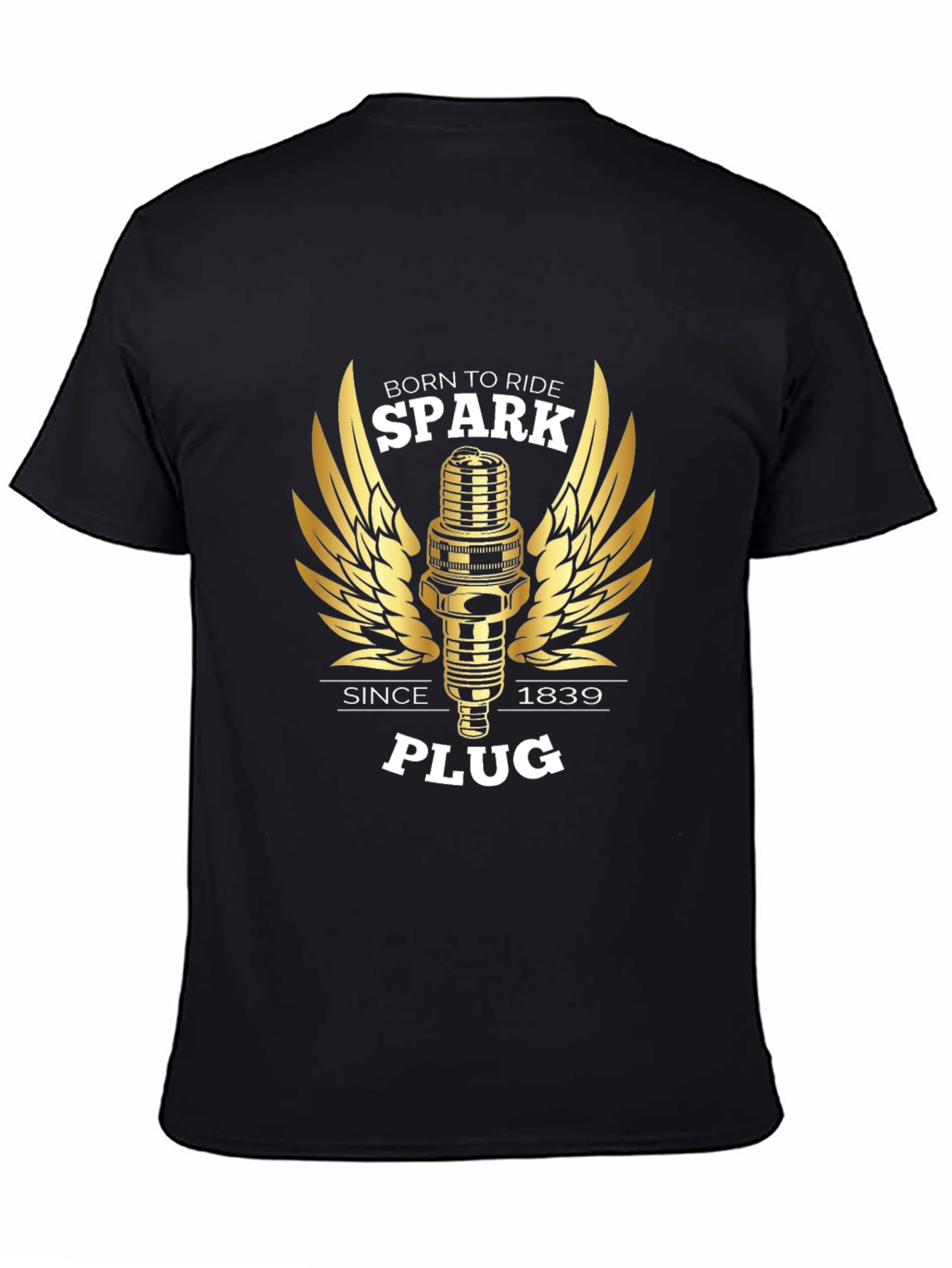Born to Ride Spark Plug Graphic Tee