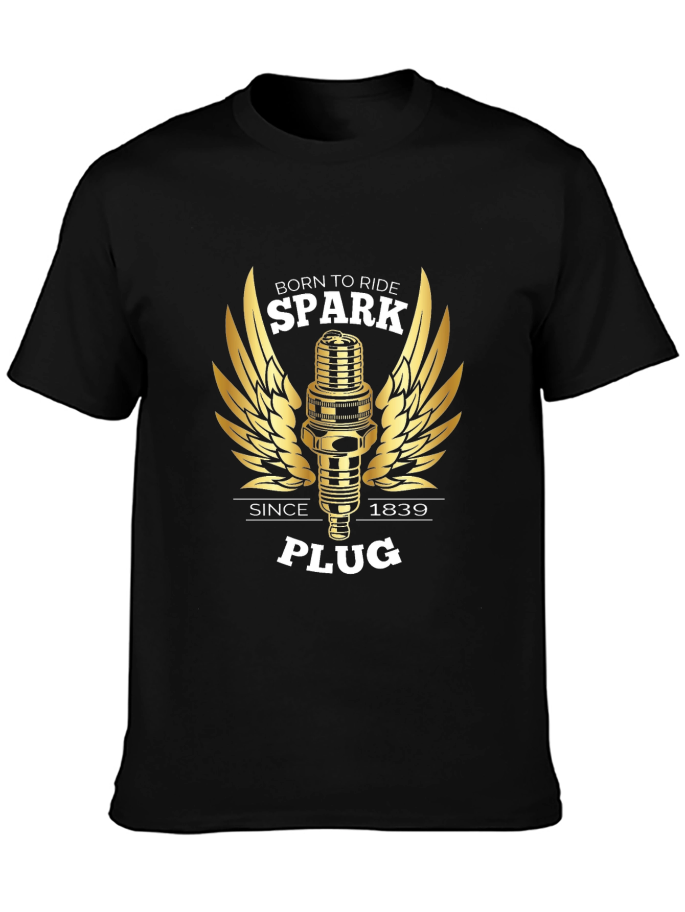 Born to Ride Spark Plug Graphic Tee