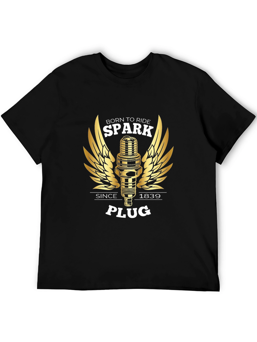Born to Ride Spark Plug Graphic Tee