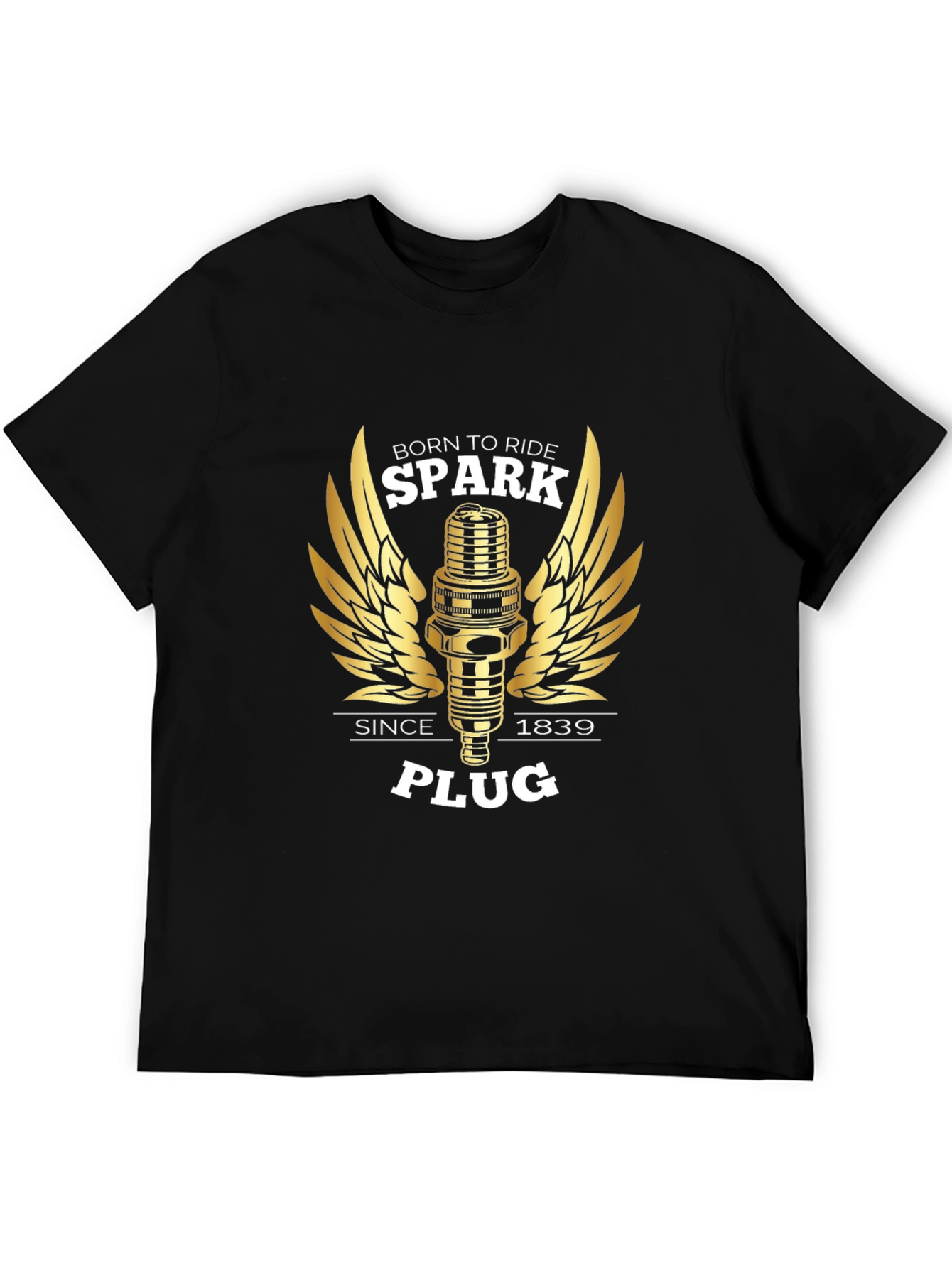 Born to Ride Spark Plug Graphic Tee