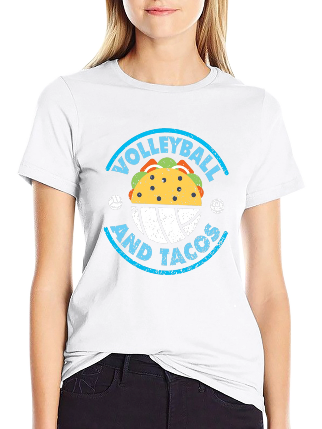 Volleyball and Tacos Graphic Tee