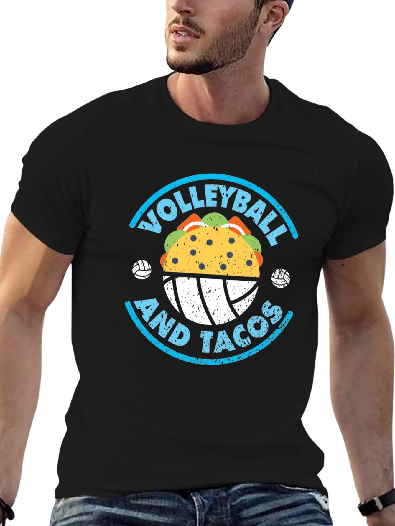 Volleyball and Tacos Graphic Tee