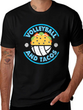 Volleyball and Tacos Graphic Tee