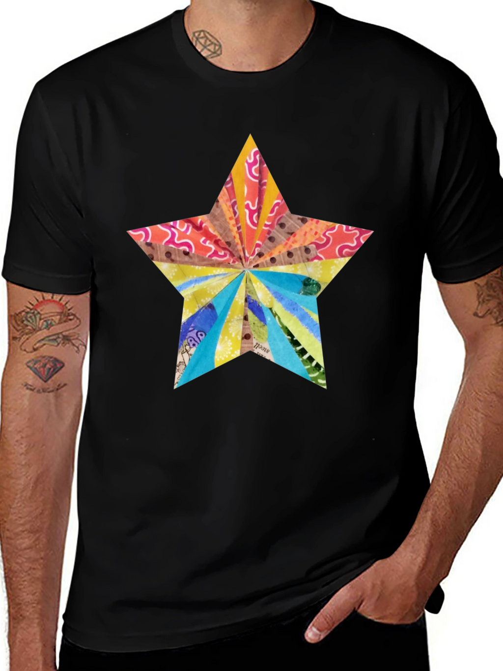 Star Graphic T-Shirt - Modern Artistic Design