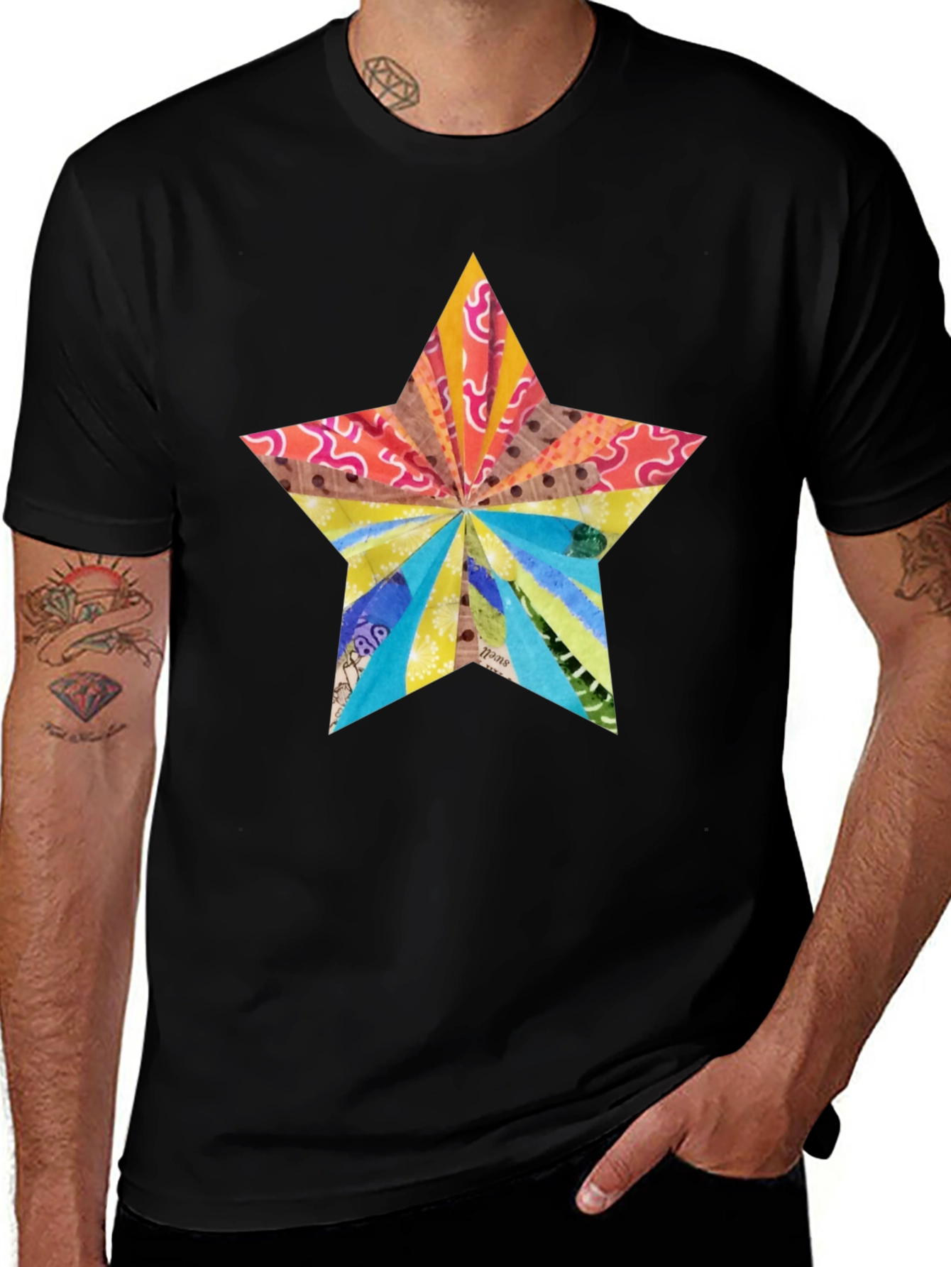 Star Graphic T-Shirt - Modern Artistic Design