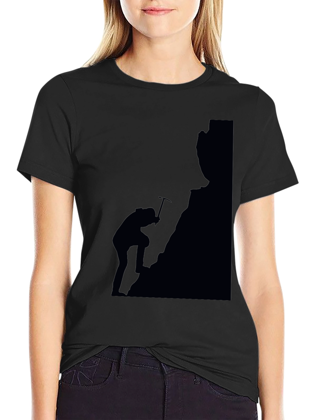 Black Mountain Climber Graphic Tee