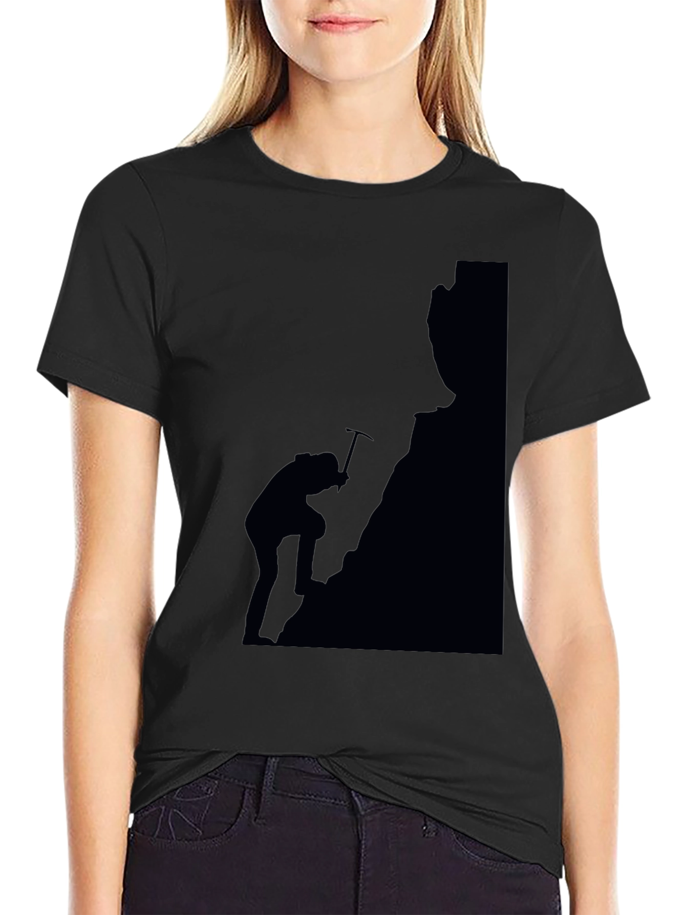 Black Mountain Climber Graphic Tee