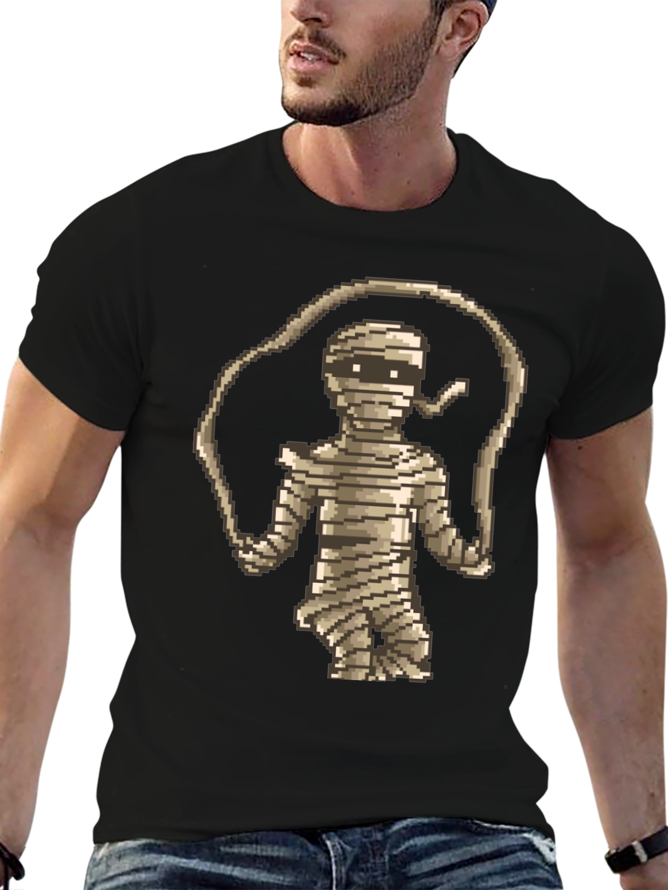 Pixel Mummy T-Shirt - Retro Gaming Style