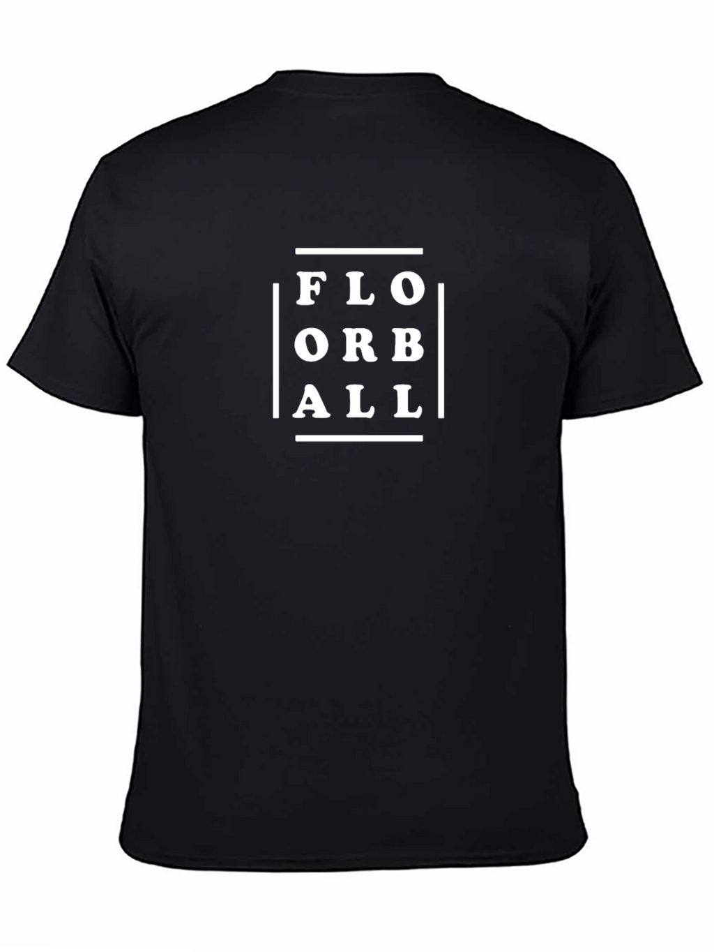 Florball Graphic Tee - Black Cotton T-Shirt