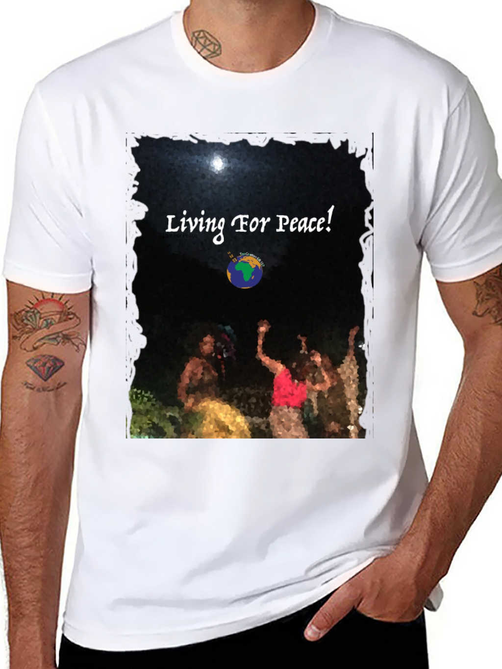 Living For Peace Graphic Tee