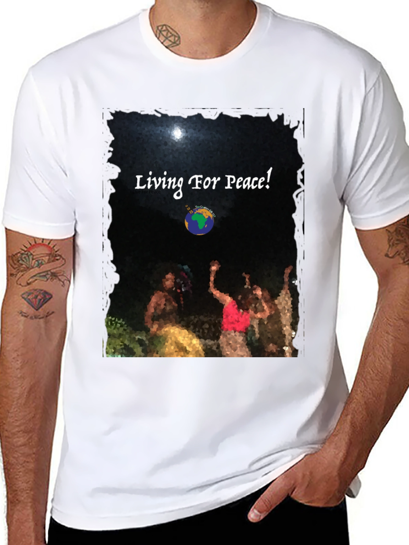 Living For Peace Graphic Tee