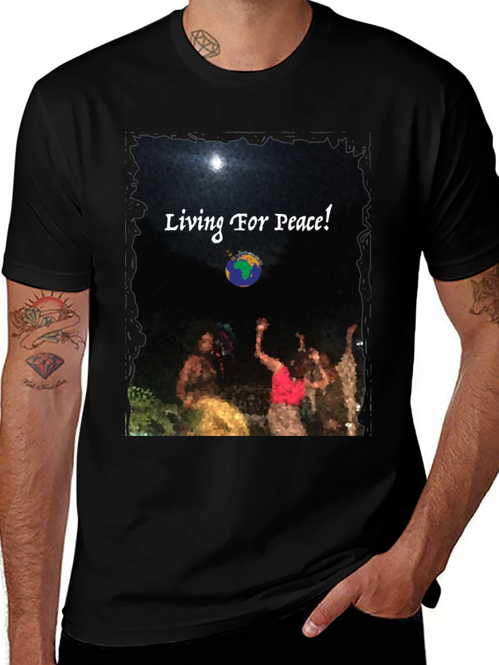 Living For Peace Graphic Tee