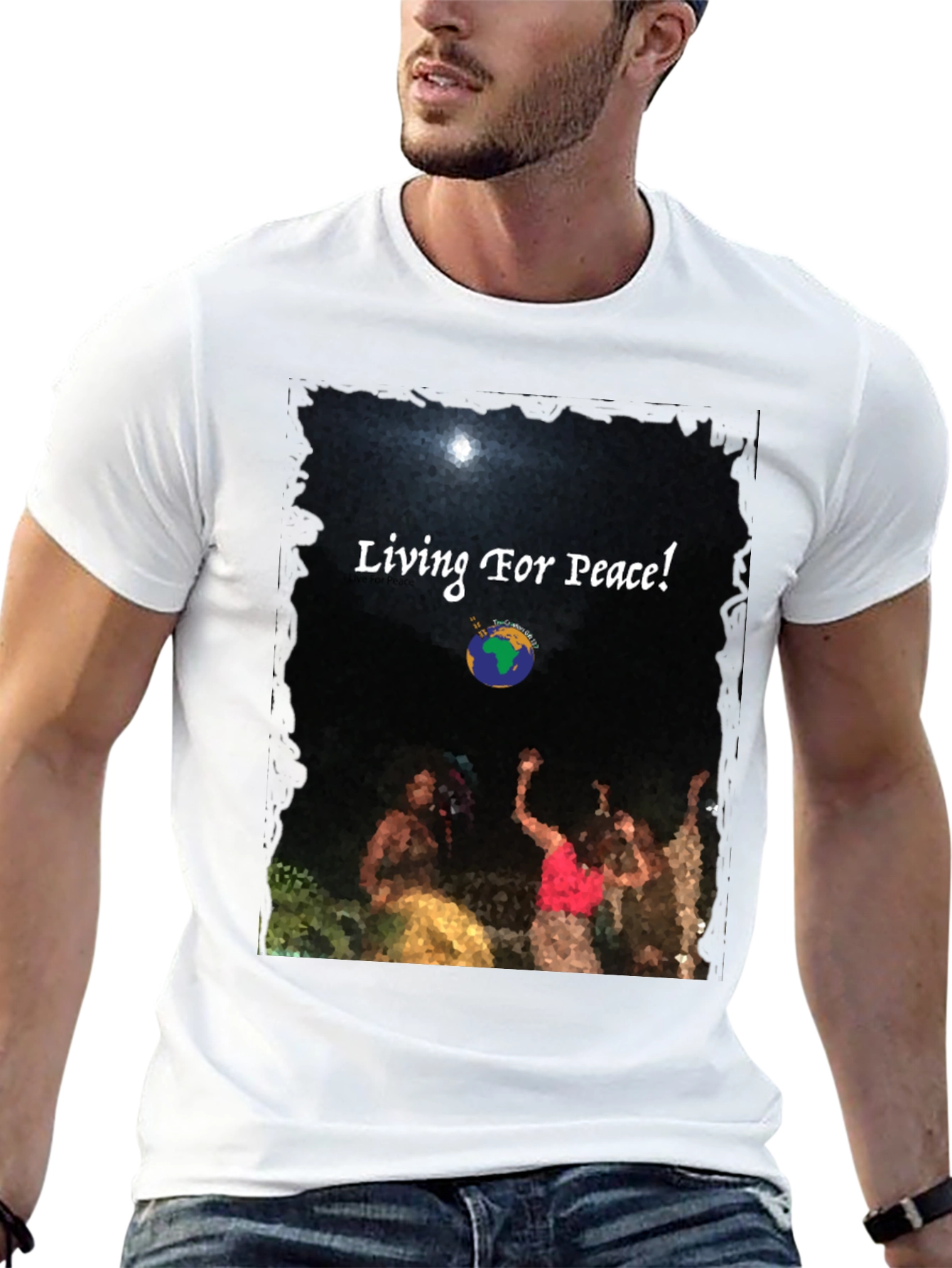 Living For Peace Graphic Tee