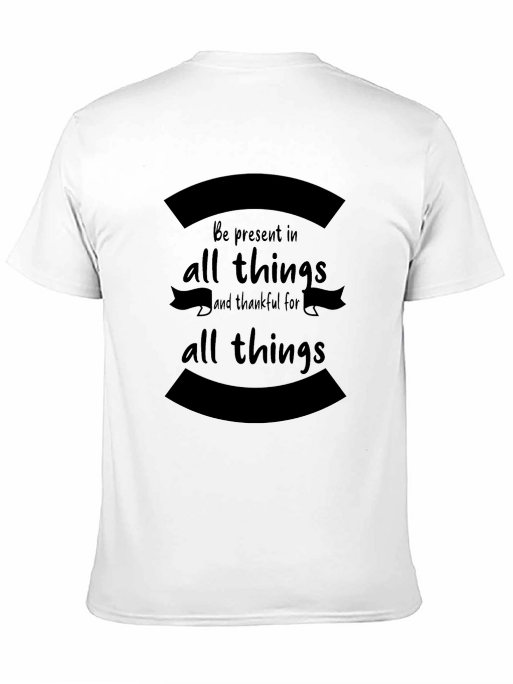 Present in All Things Black Graphic T-Shirt