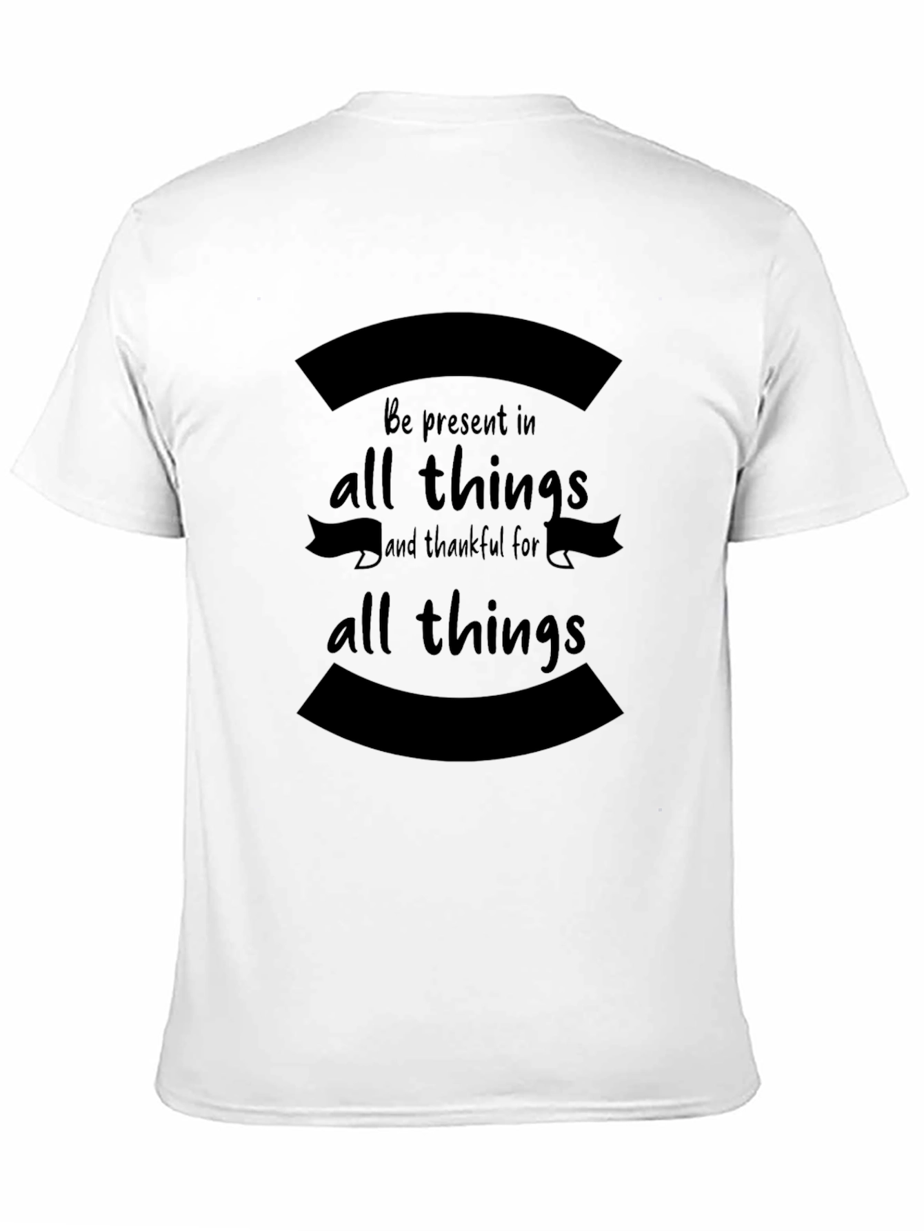 Present in All Things Black Graphic T-Shirt