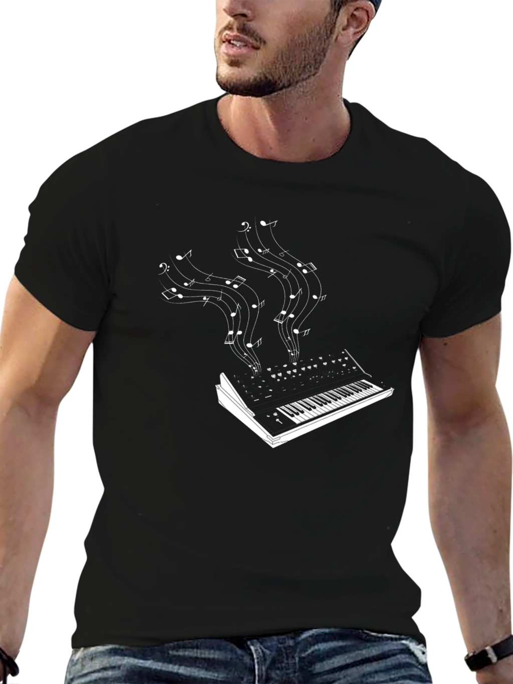 Musical Keyboard Notes T-Shirt