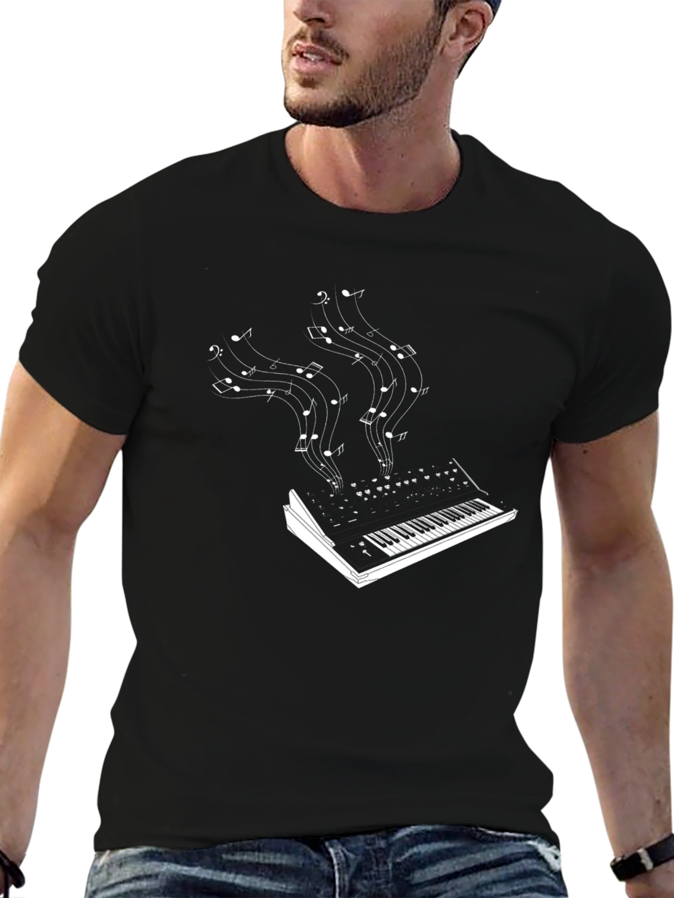 Musical Keyboard Notes T-Shirt