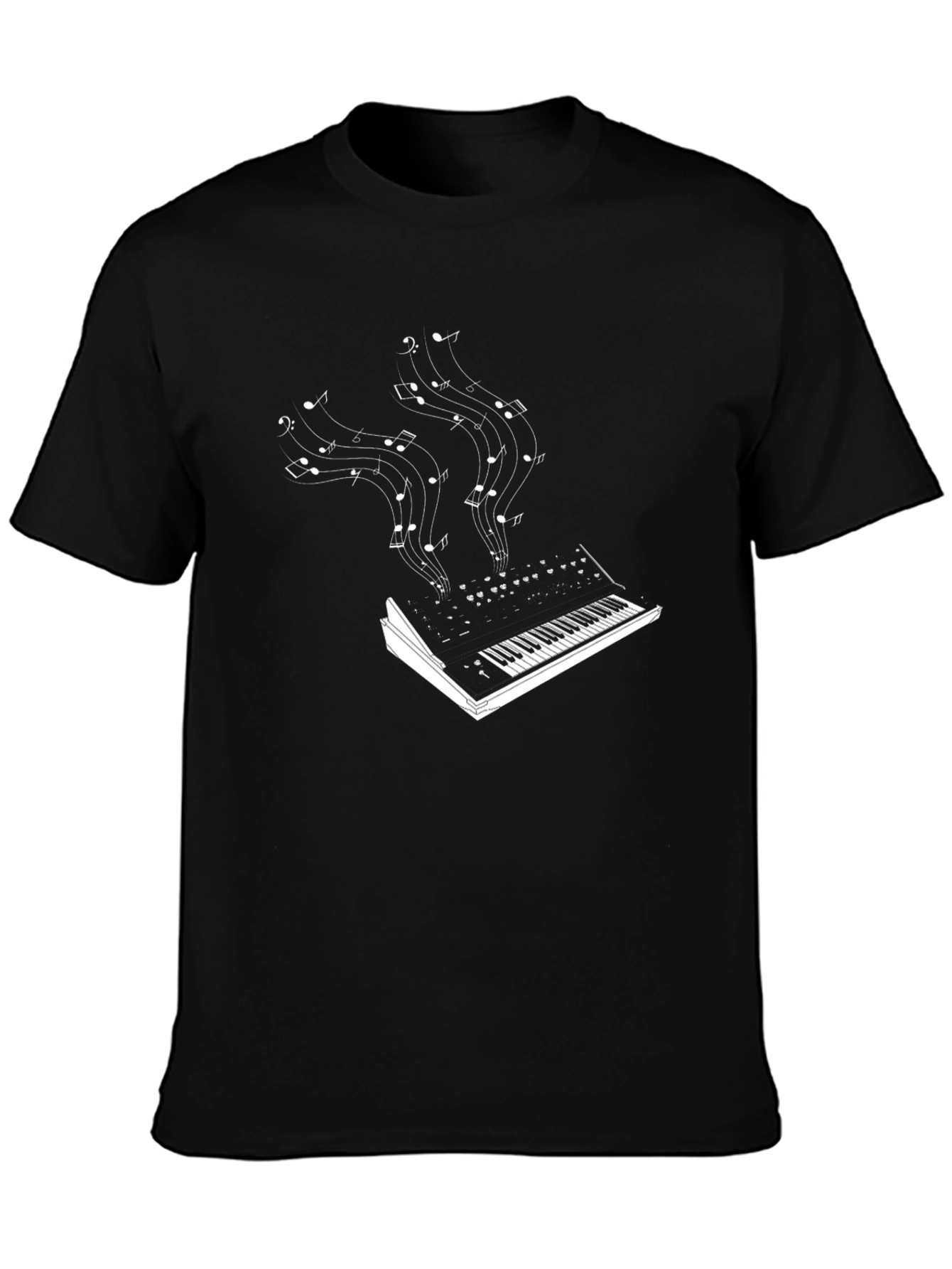 Musical Keyboard Notes T-Shirt