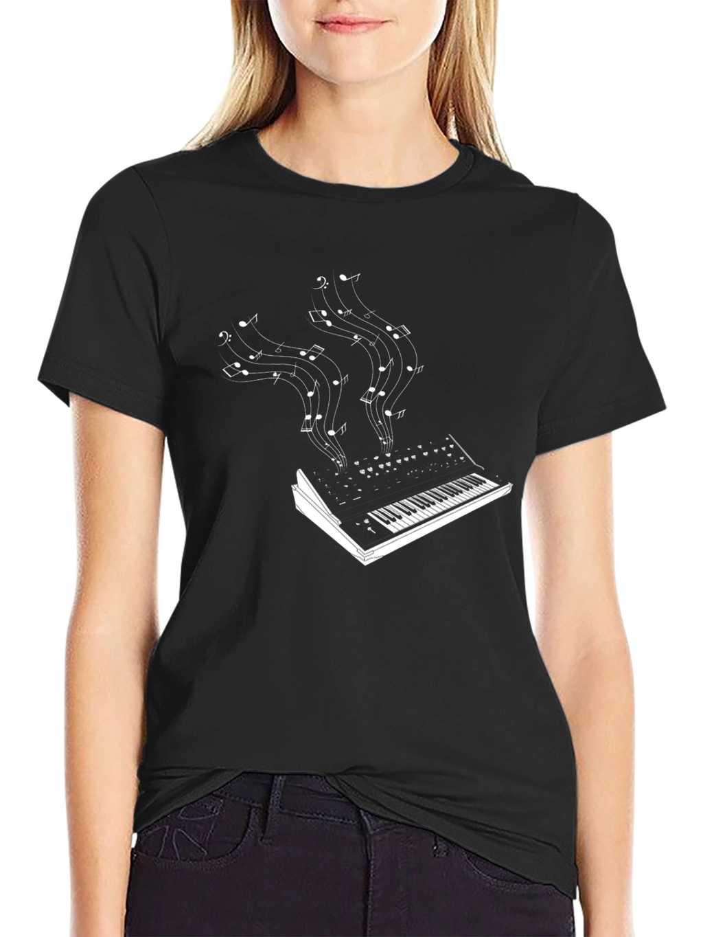 Musical Keyboard Notes T-Shirt