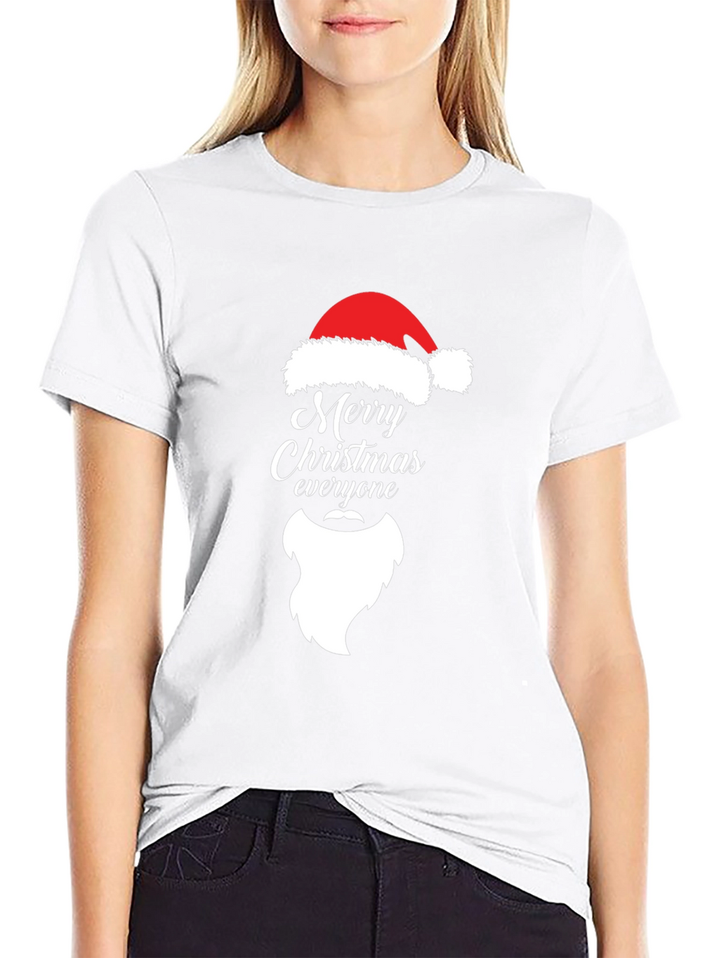 Merry Christmas Santa Hat T-Shirt