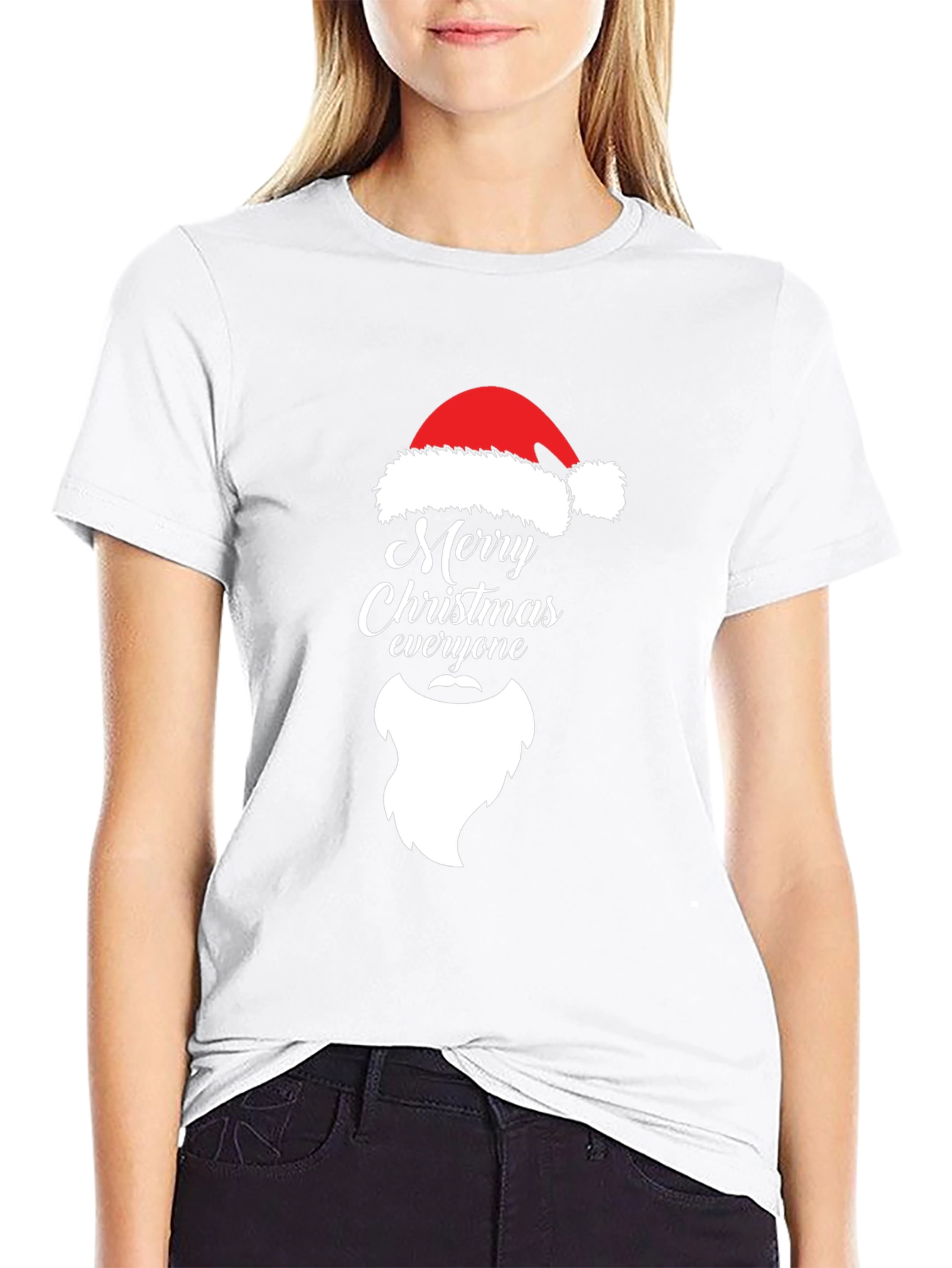 Merry Christmas Santa Hat T-Shirt