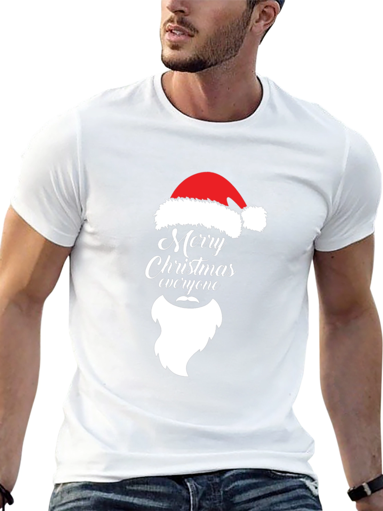Merry Christmas Santa Hat T-Shirt