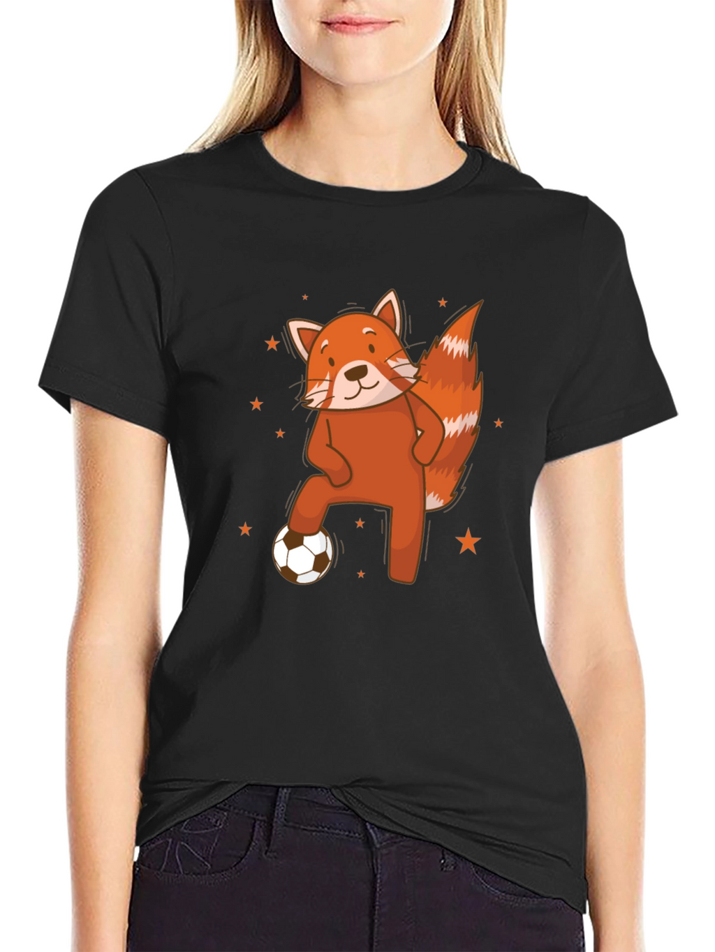 Red Panda Soccer T-Shirt - Cute Animal Tee