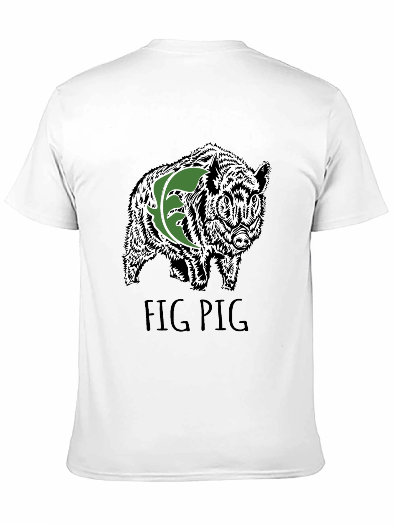 Fig Pig Black T-Shirt
