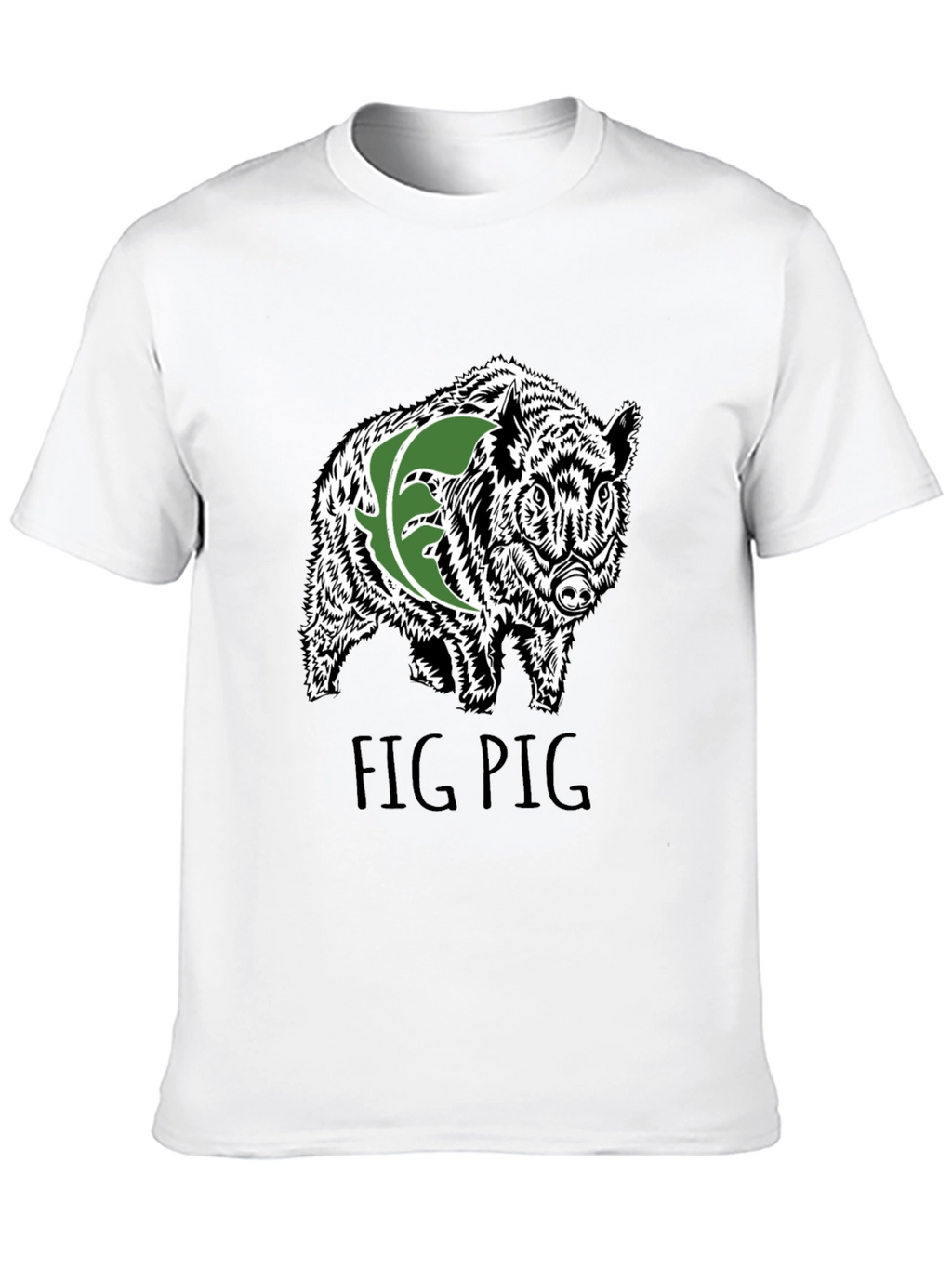 Fig Pig Black T-Shirt