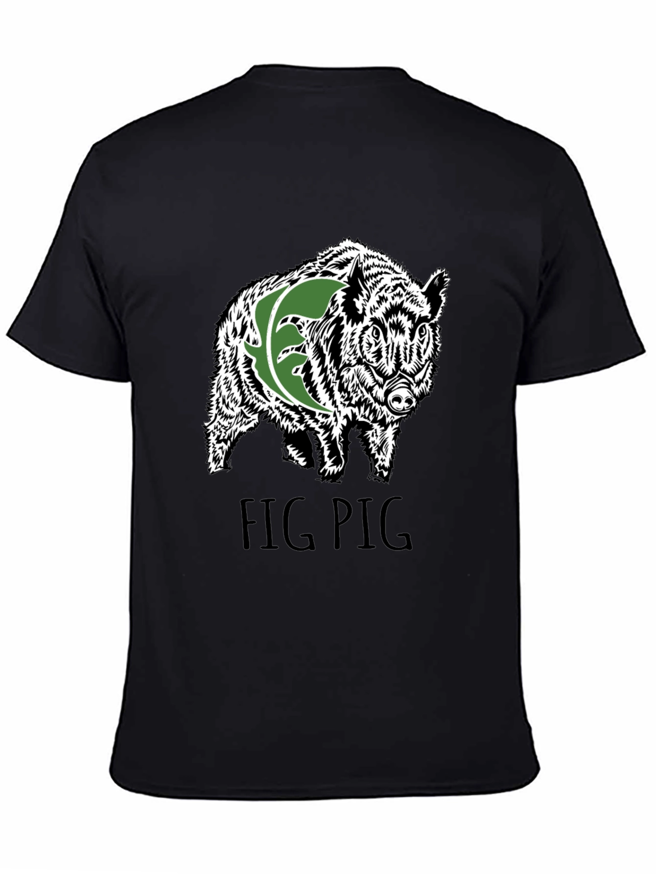 Fig Pig Black T-Shirt