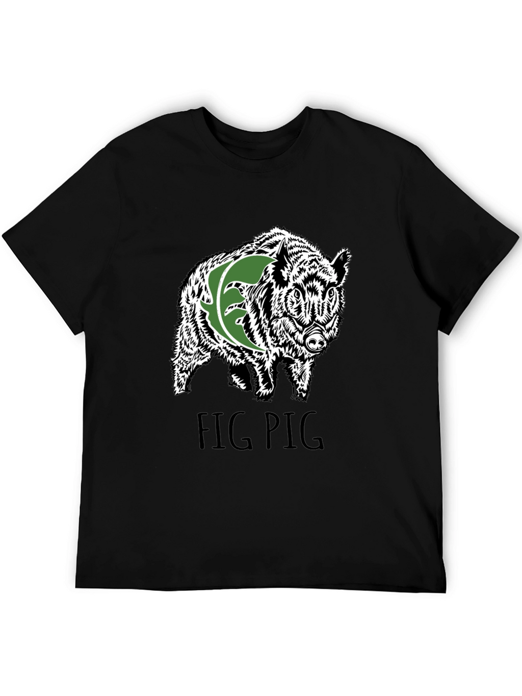 Fig Pig Black T-Shirt